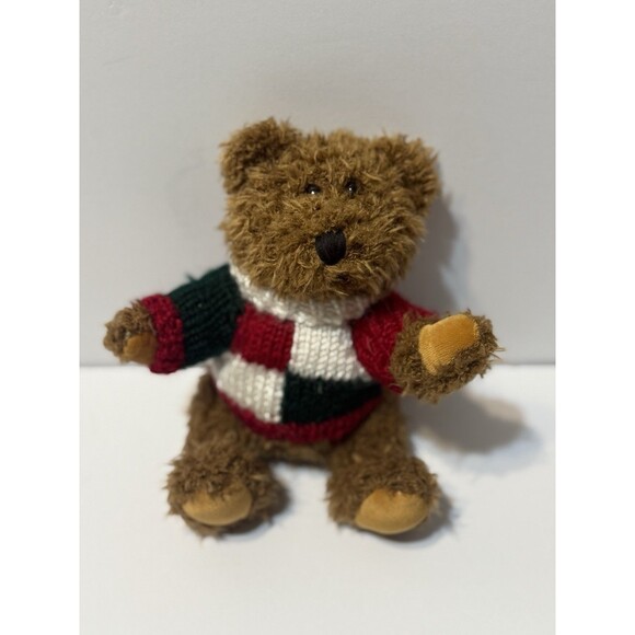 Vintage Hug Fun Brown Jointed Teddy Bear 8" Ralph Lauren Christmas Vibe 2000 - Picture 7 of 7